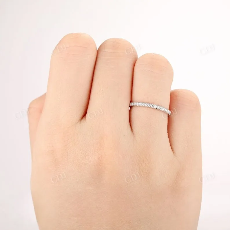 0.17CTW Half Eternity Natural Diamond Matching Wedding Band