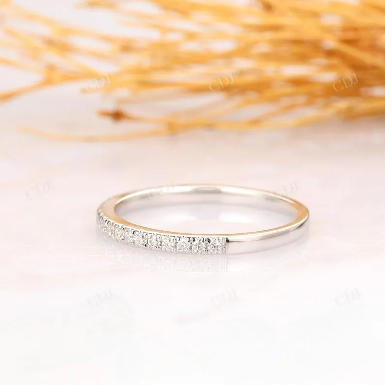 0.17CTW Half Eternity Natural Diamond Matching Wedding Band