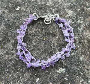 Amethyst star bracelet