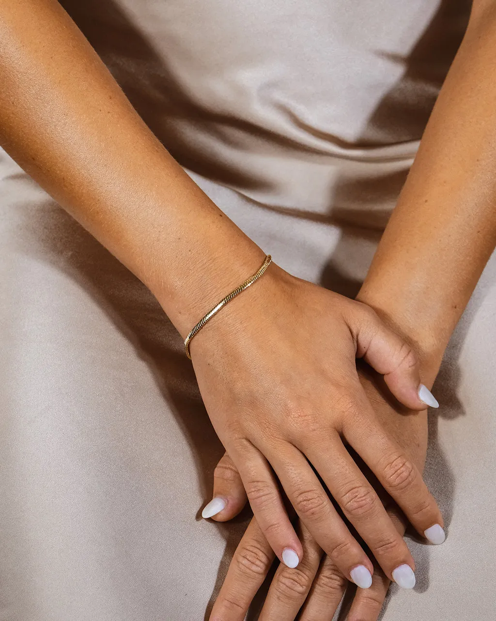 Cami Herringbone Chain Bracelet