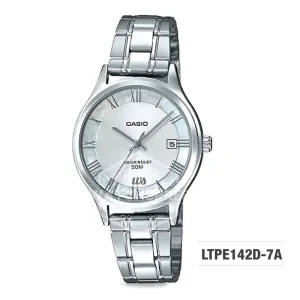 Casio Standard Analog-Ladies Silver Stainless Steel Band Watch LTPE142D-9A