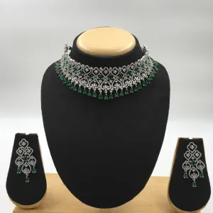 Choker Zircon/AD Necklace Set 4157-69