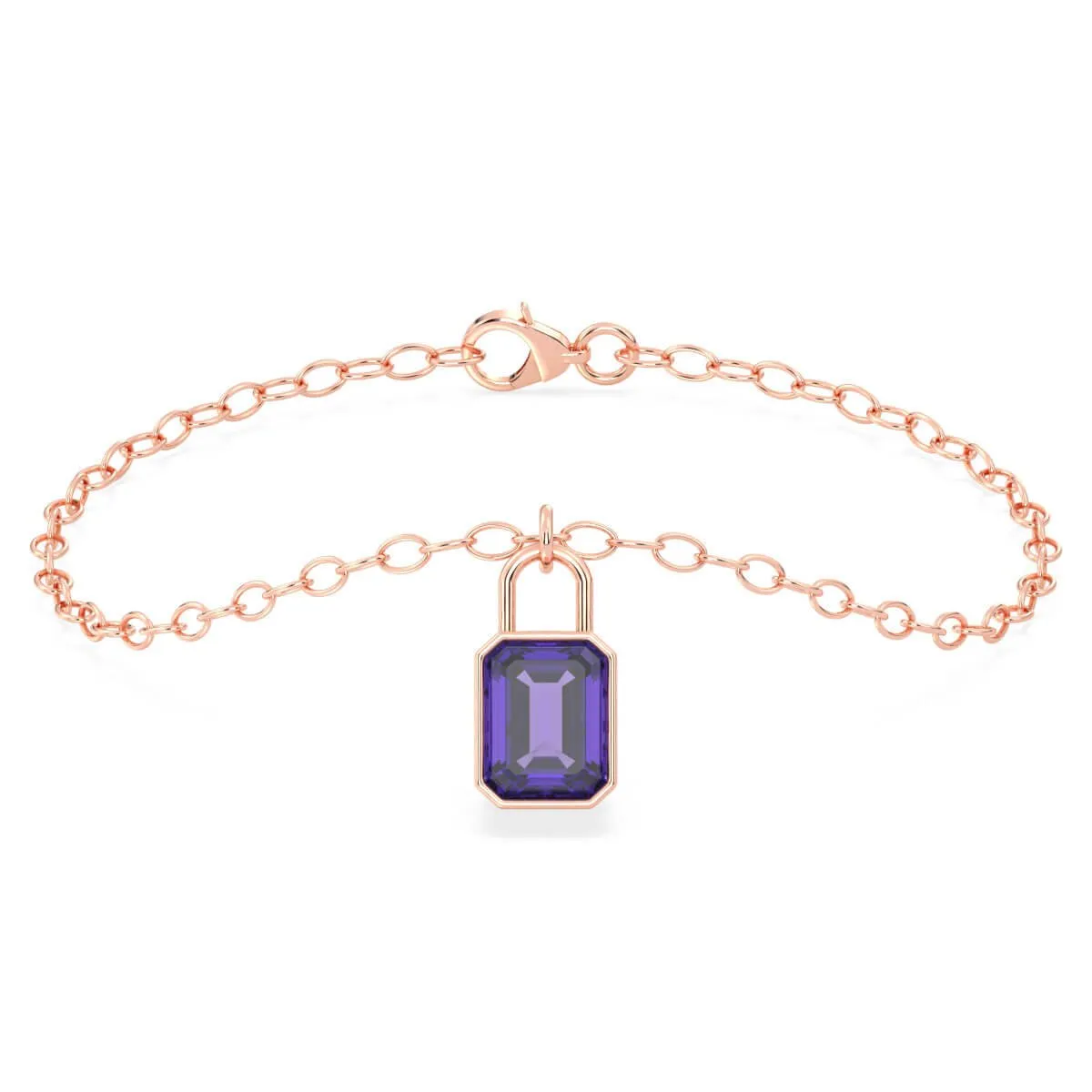 Classic Amethyst Link Bracelet