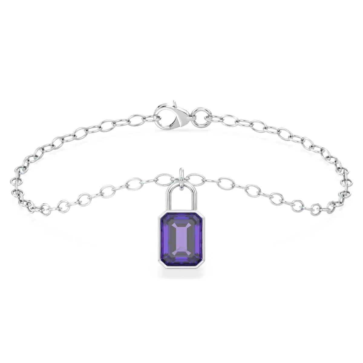 Classic Amethyst Link Bracelet
