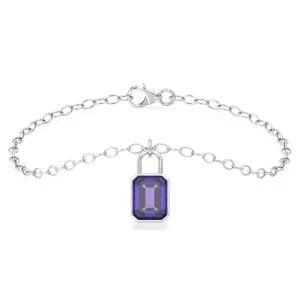 Classic Amethyst Link Bracelet