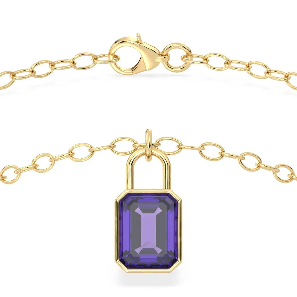 Classic Amethyst Link Bracelet