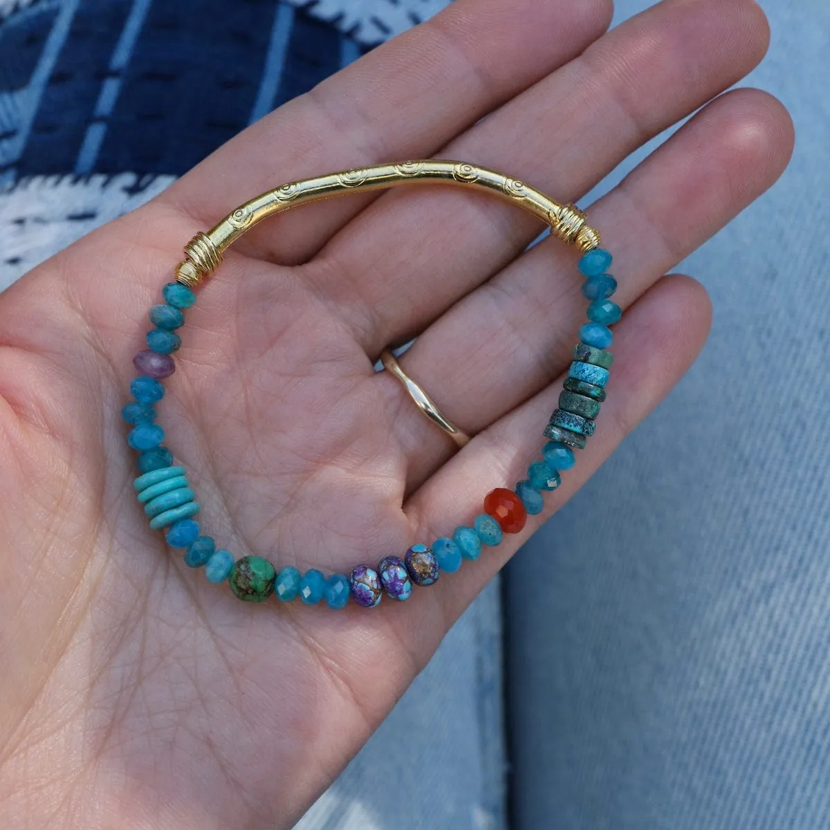Gold Amazing Apatite Bracelet