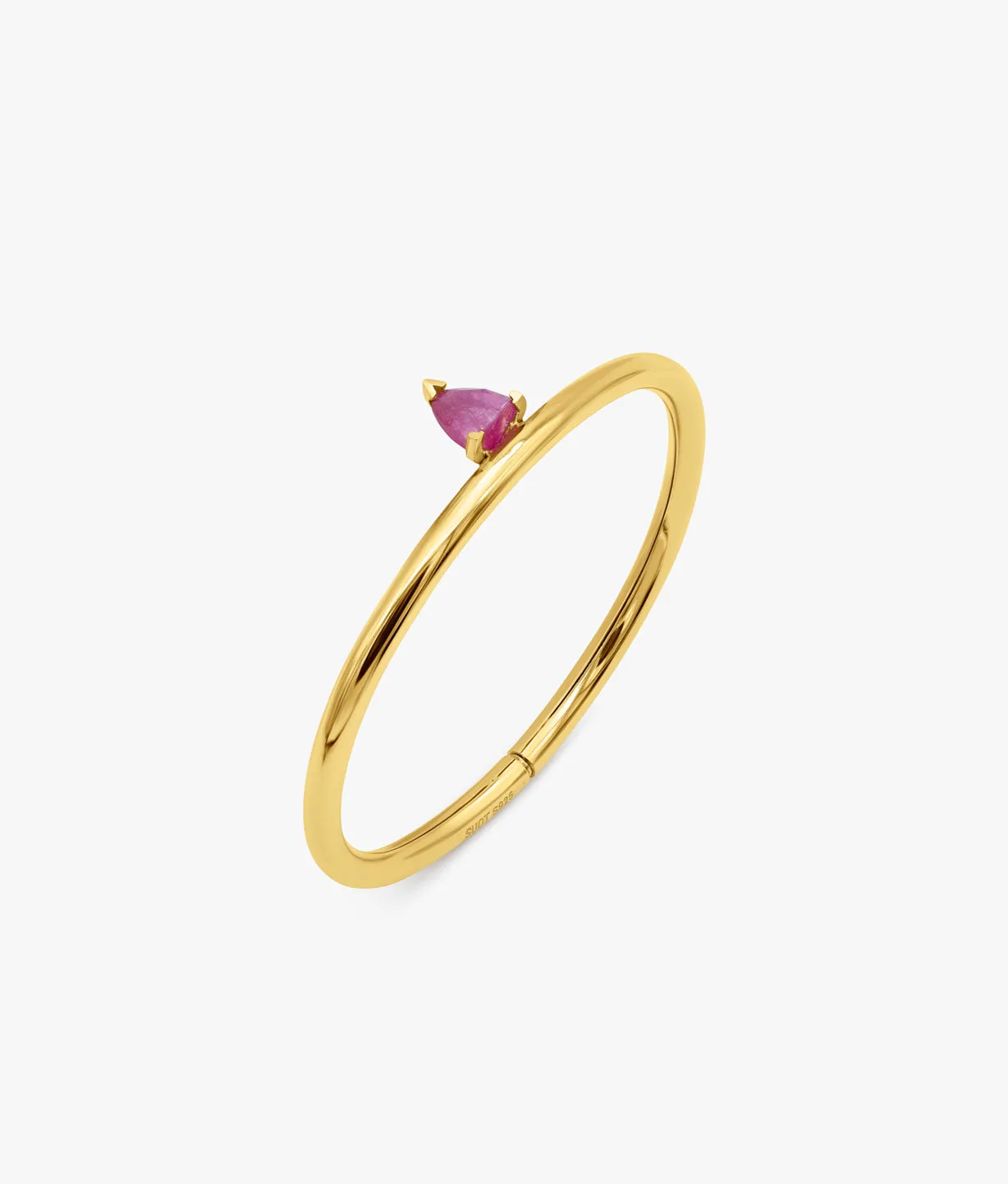 Half Cut Treated Ruby Bracelet