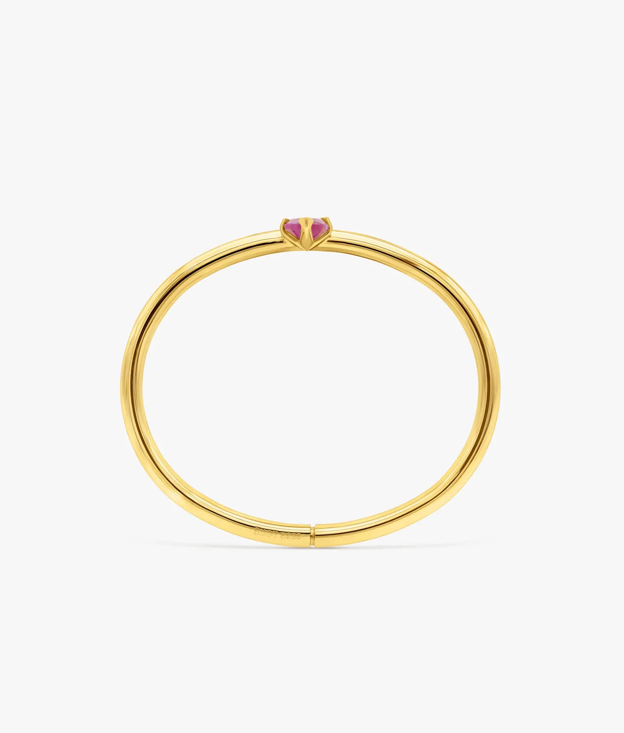 Half Cut Treated Ruby Bracelet