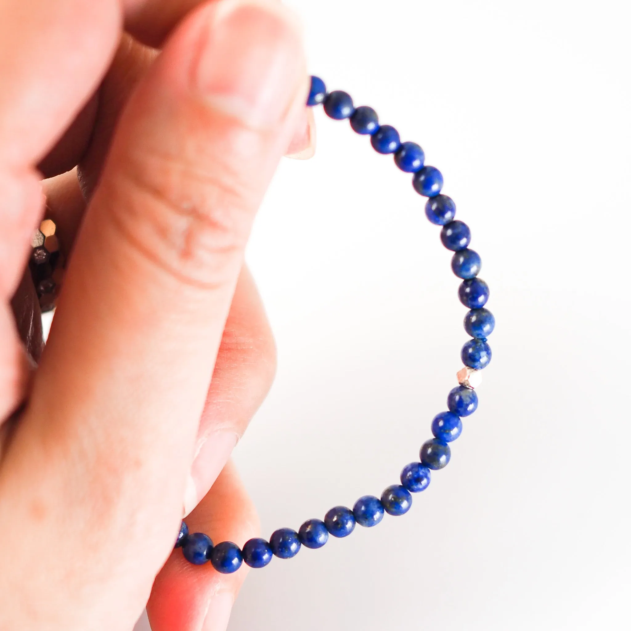Lapis Lazuli Bracelet 4mm