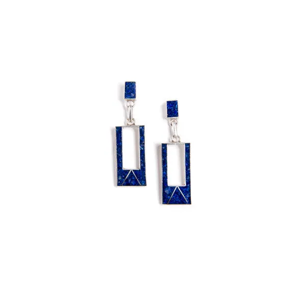 Lapis Lazuli Earrings Tintaya | Artisan Handcrafted Jewelry | Crafted in Latin America