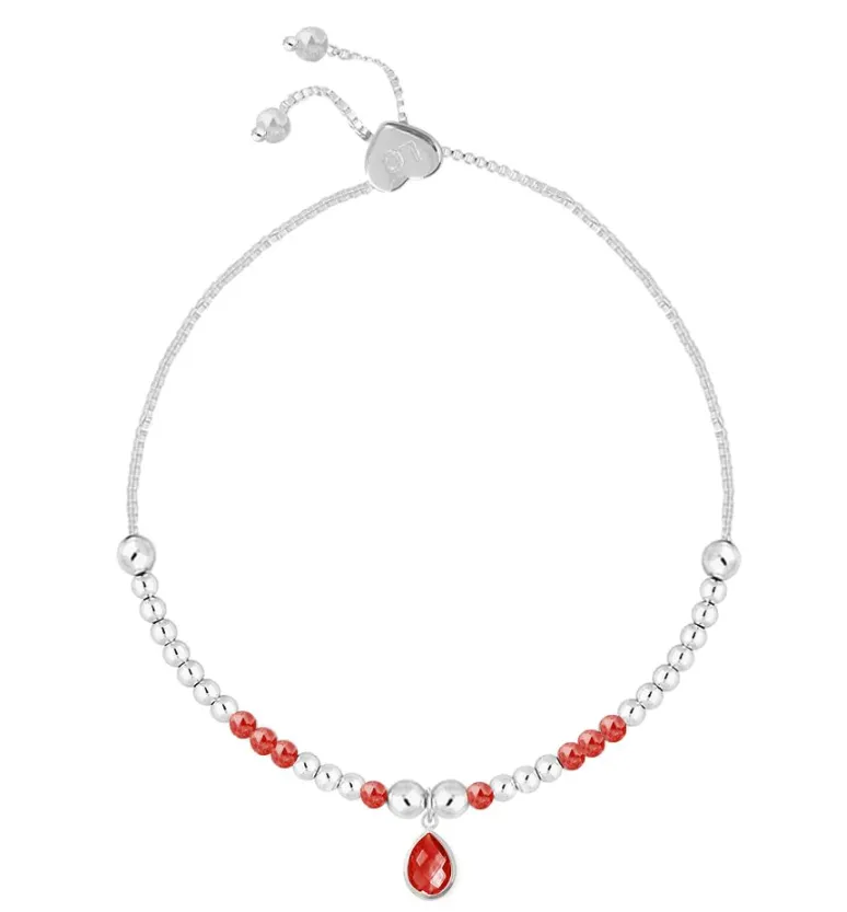 Life Charms July Birthstone Bracelet