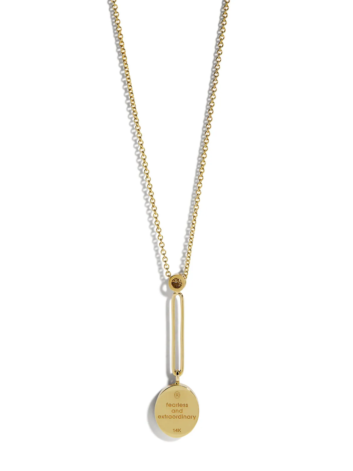 Lion Fantasy Signet Yellow Gold Pendant Necklace