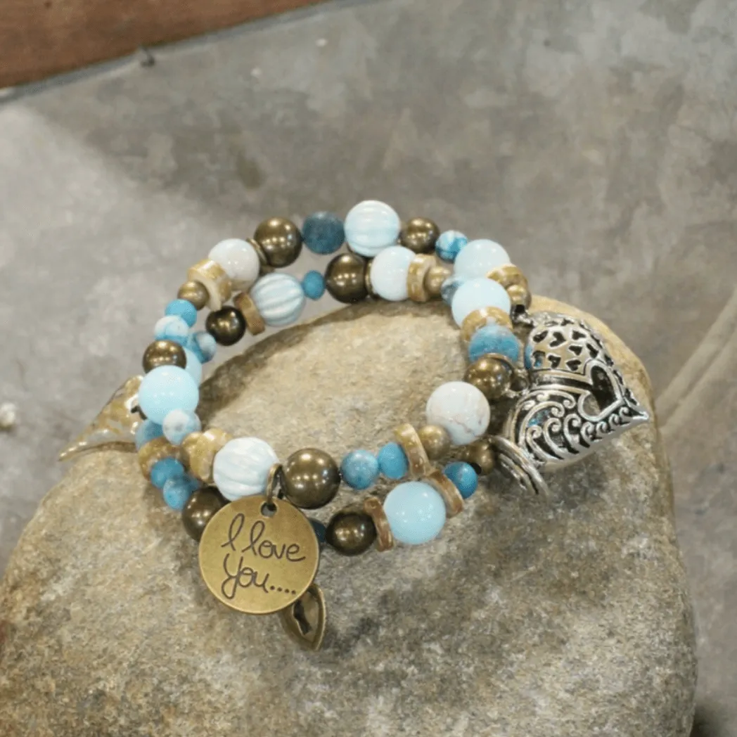 Loads of Love Charms Bracelet Made in USA