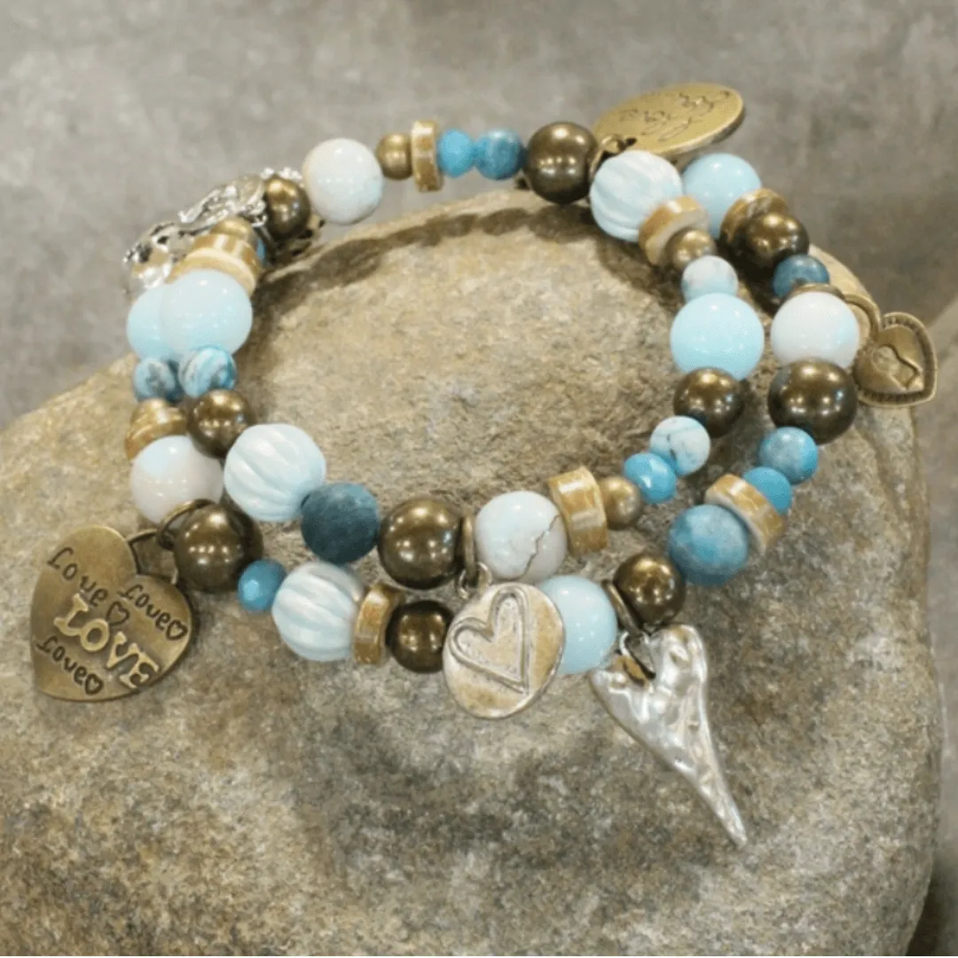 Loads of Love Charms Bracelet Made in USA