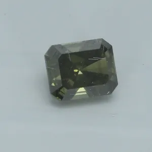 Loose Natural 1.07ct radiant Green Diamond