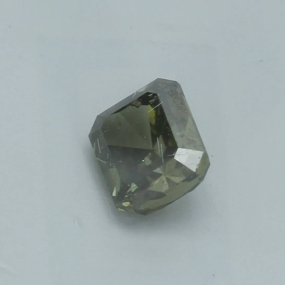 Loose Natural 1.07ct radiant Green Diamond