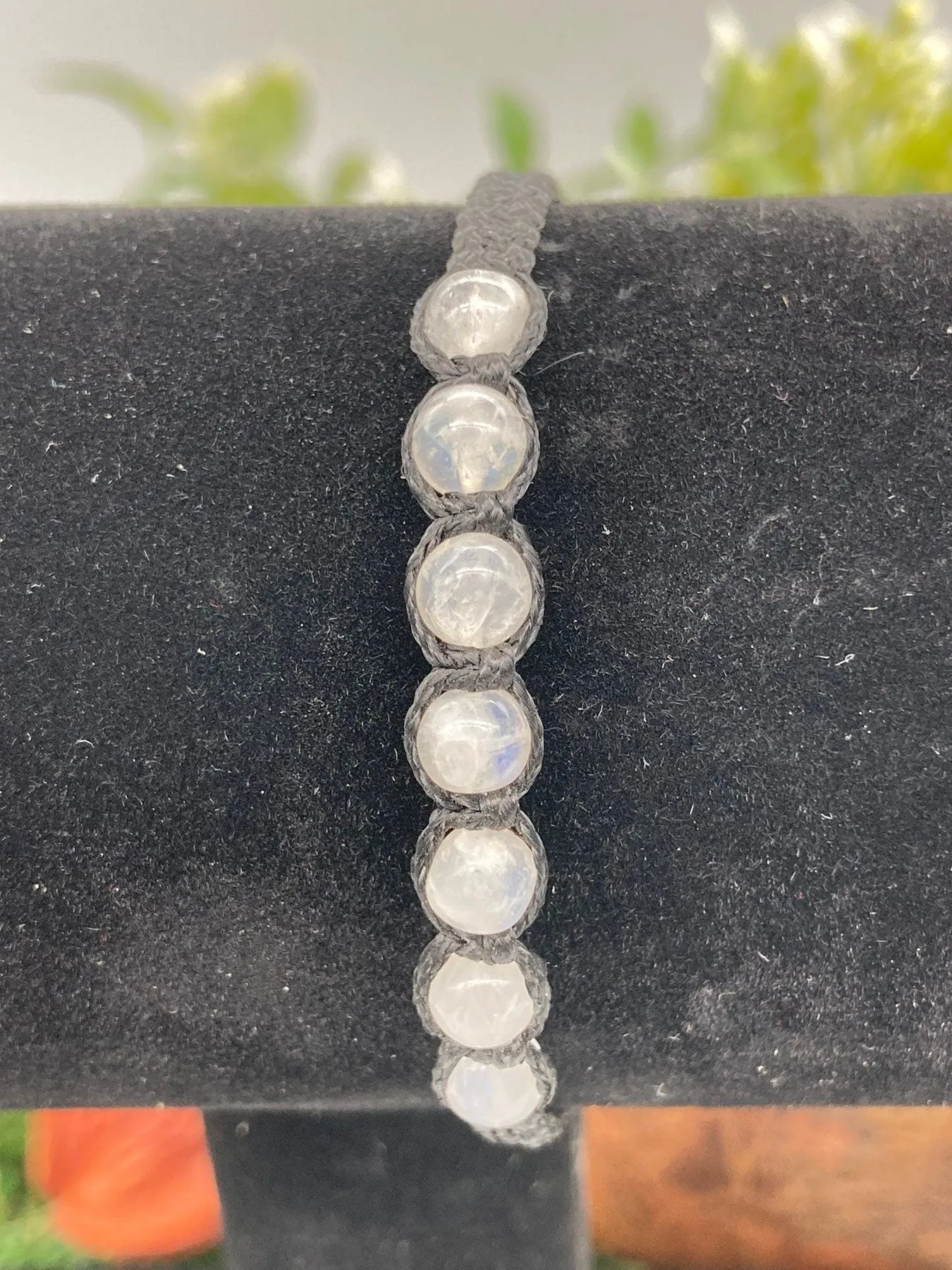 Moonstone Crystal Beads Bracelet Handmade