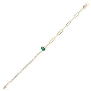 Moonstone Diamond Links Bracelet