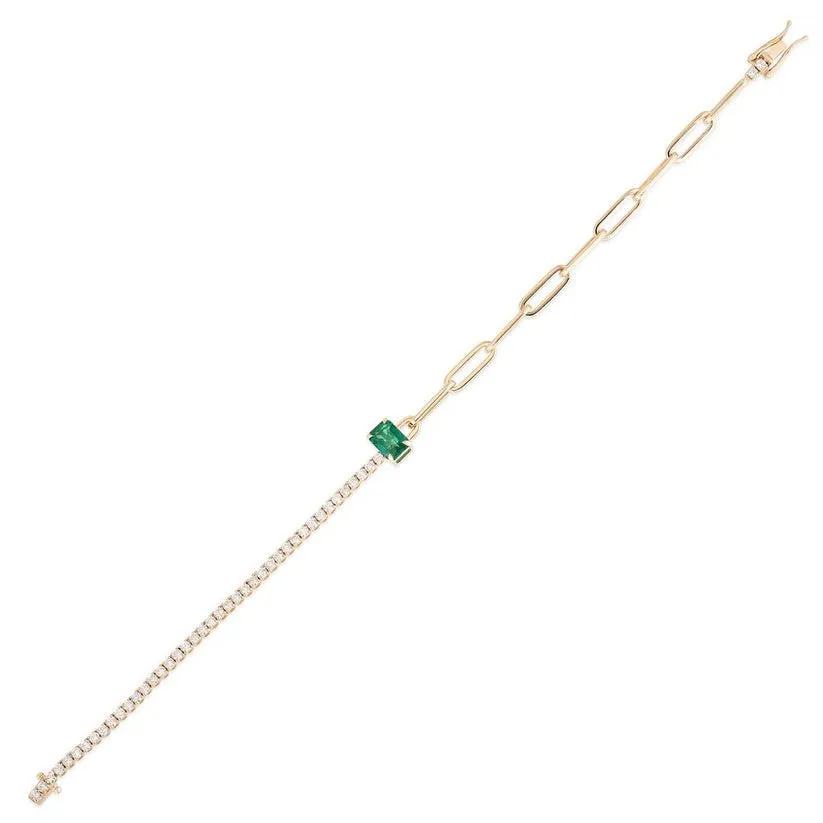 Moonstone Diamond Links Bracelet