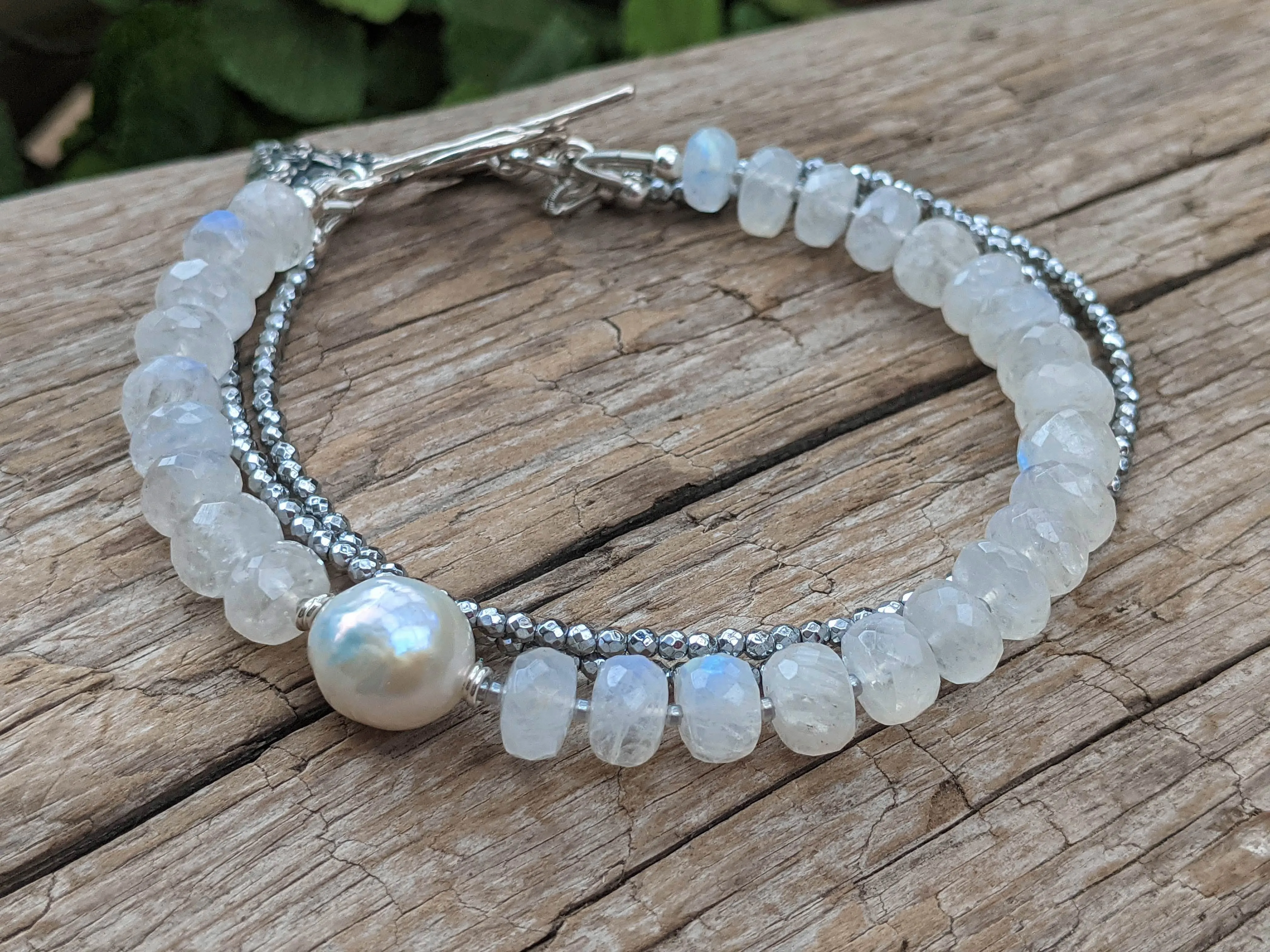 Moonstone Multi Strand Bracelet
