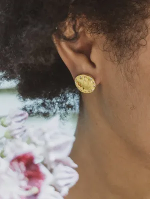 Pav Basket Stud Earrings