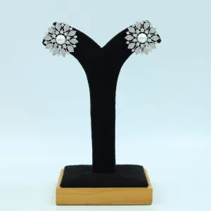 Pearl Tops/Studs Zircon/AD Earring 16282-69