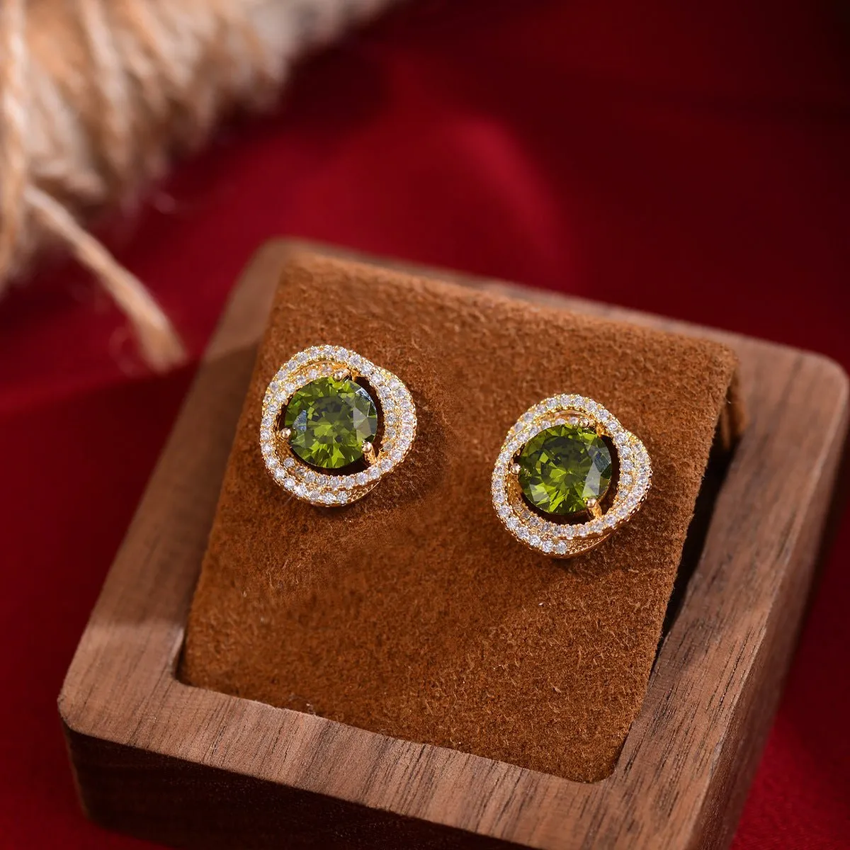 Peridot Stud Earrings - Ivana