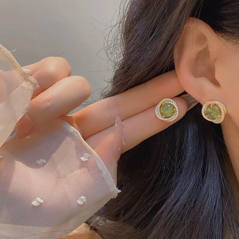 Peridot Stud Earrings - Ivana