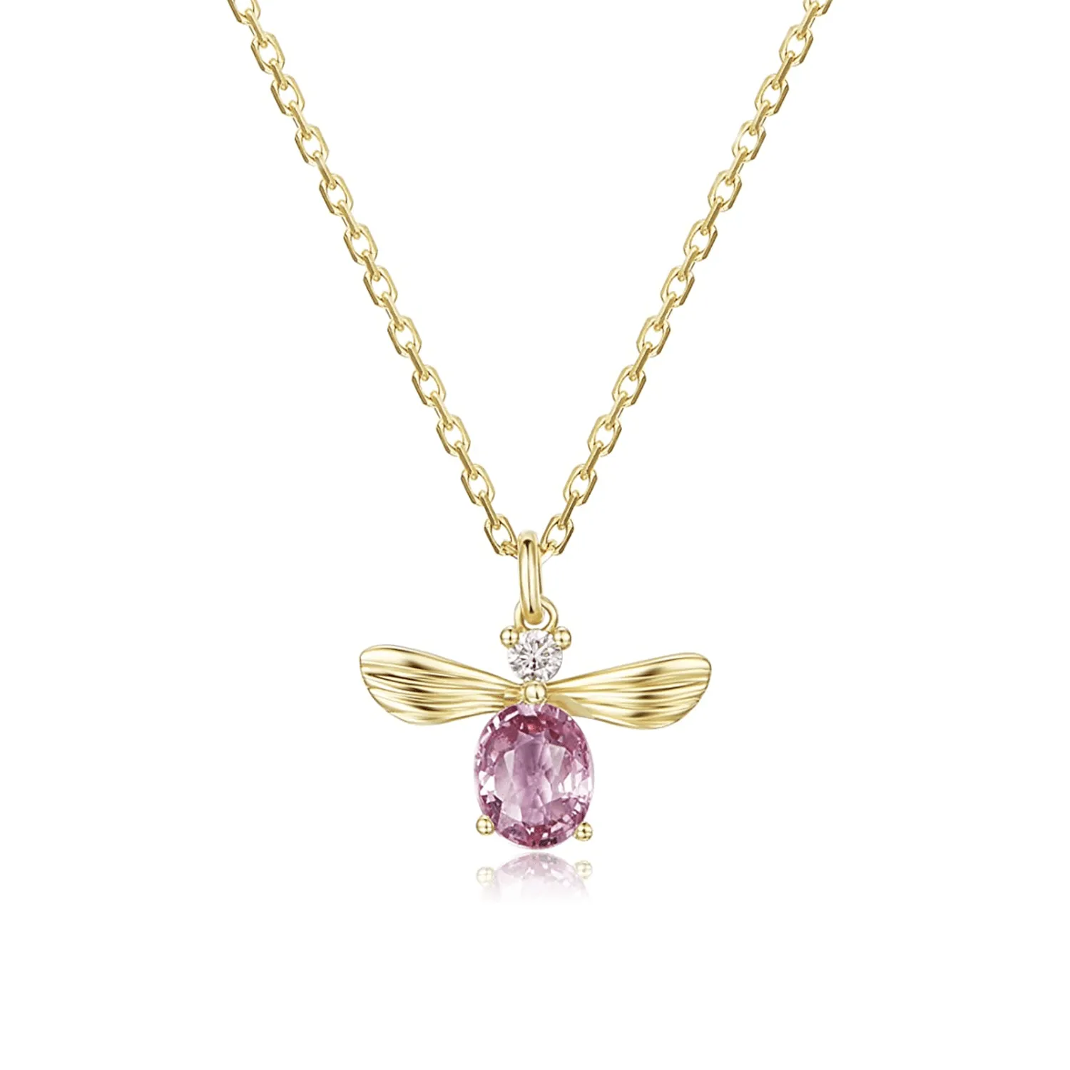 "Barbie Bee" 14K Yellow Gold Necklace