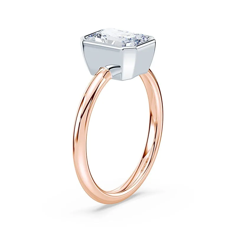 Radiant Cut Bezel Ring