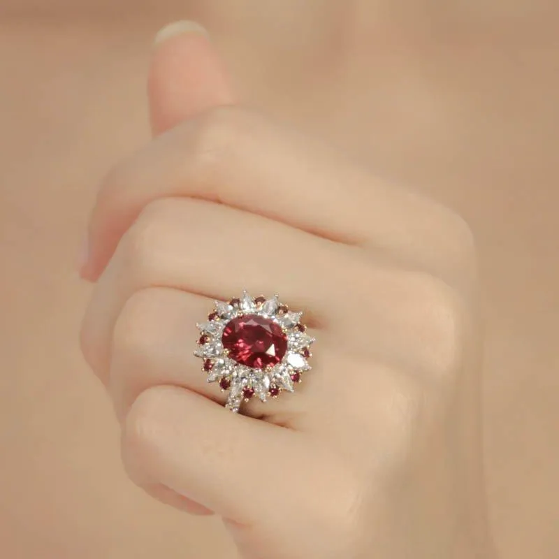 Scarlet Oval Cluster