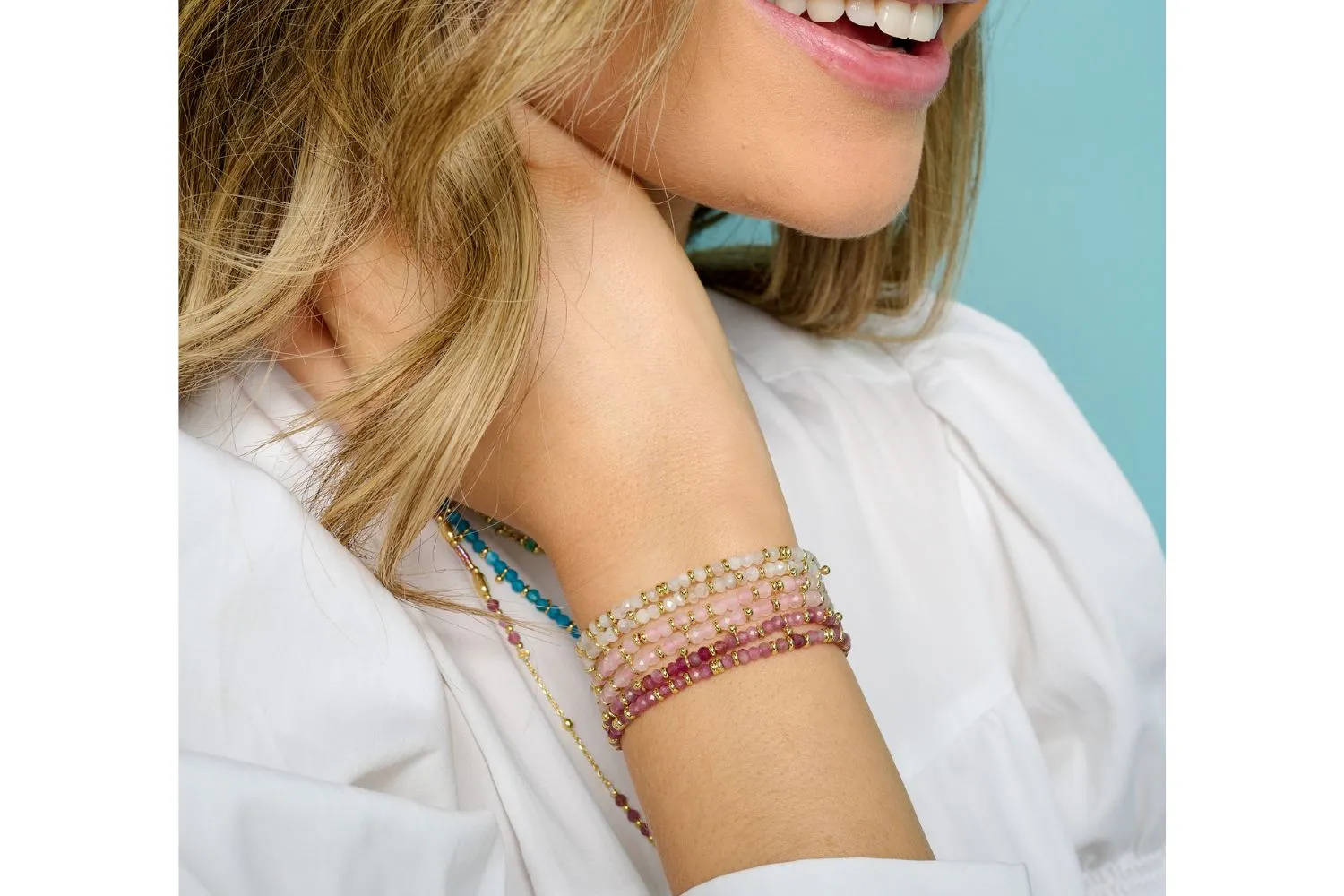 Serenity Moonstone Bracelet Stack