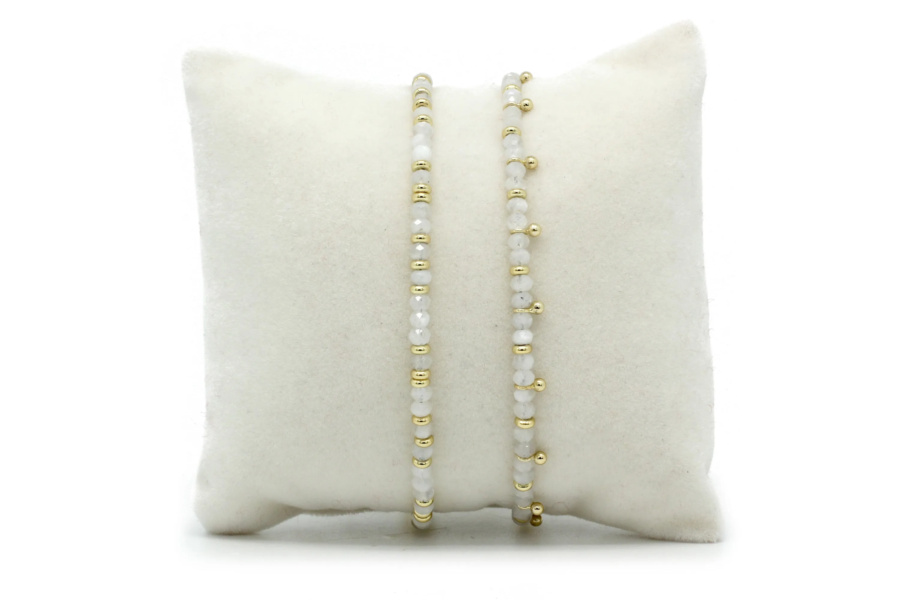 Serenity Moonstone Bracelet Stack