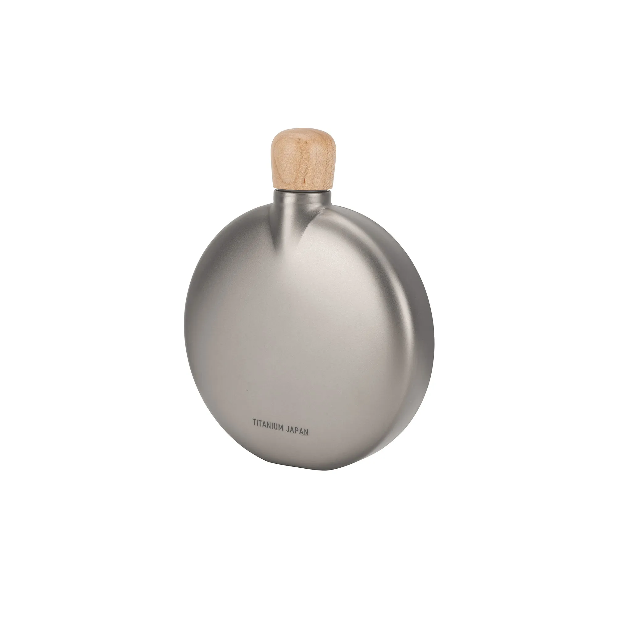 Titanium Curved Flask