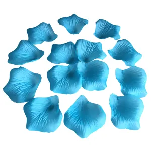 Turquoise Blue Petals Silk Rose Flowers Petals 1000pcs